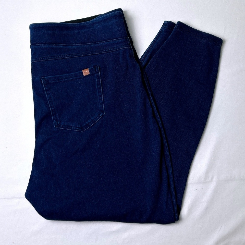 Halara Womens High Waisted Pull On Stretch Denim Jeggings Size 2X Blue